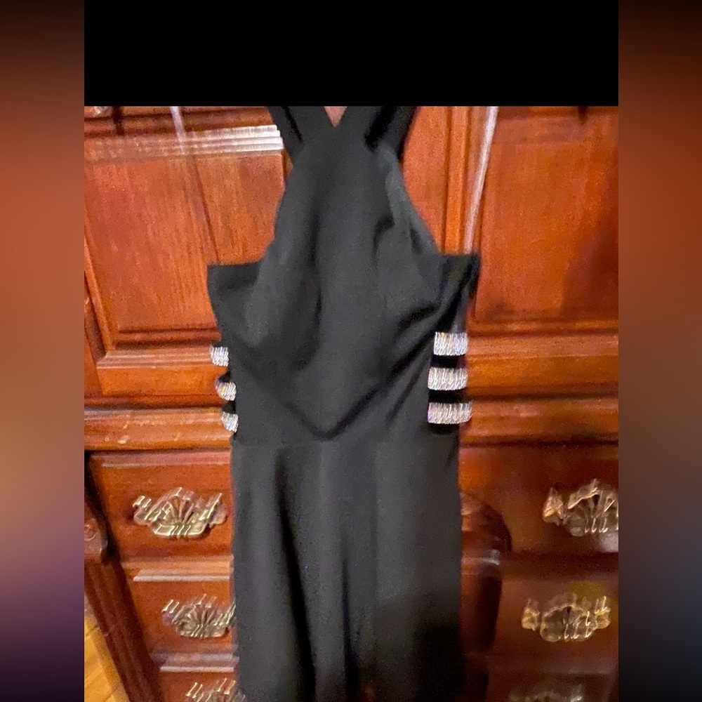 Black Halter Short Flare Dress
